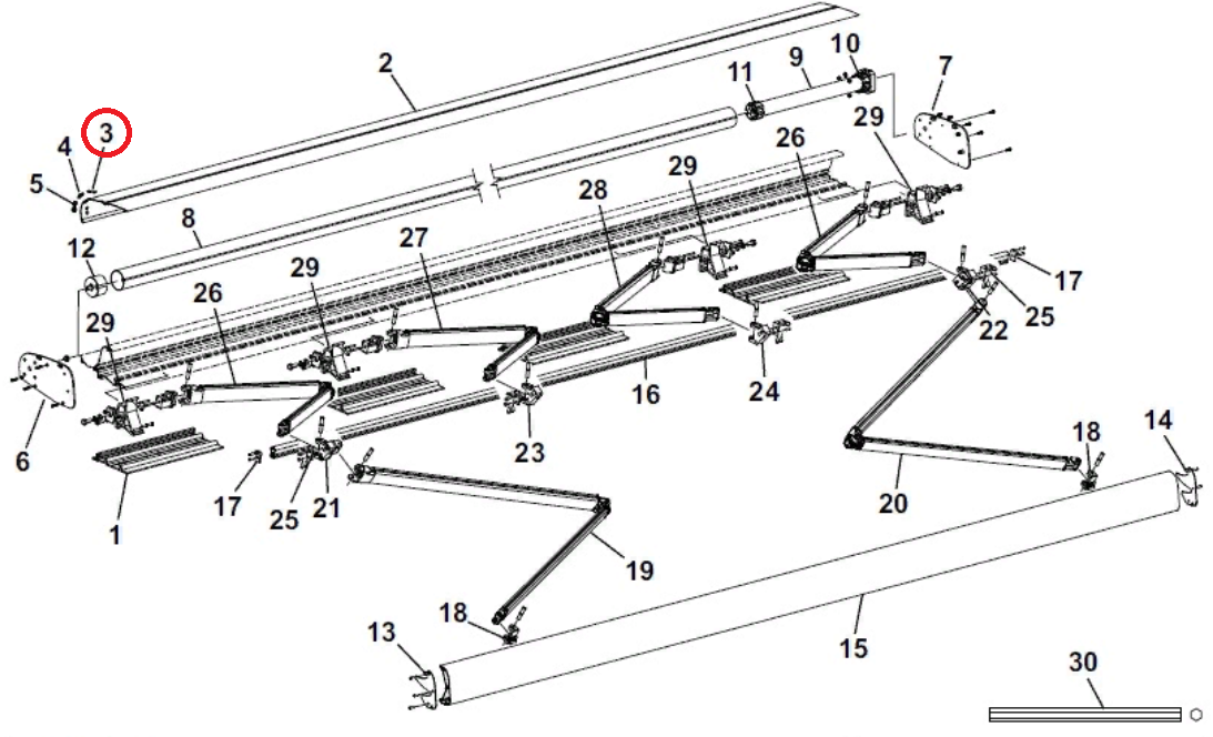 Carefree RV Awning Arm Plug R040665001